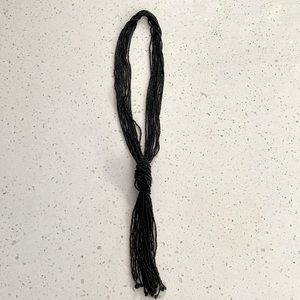 Black beads necklace